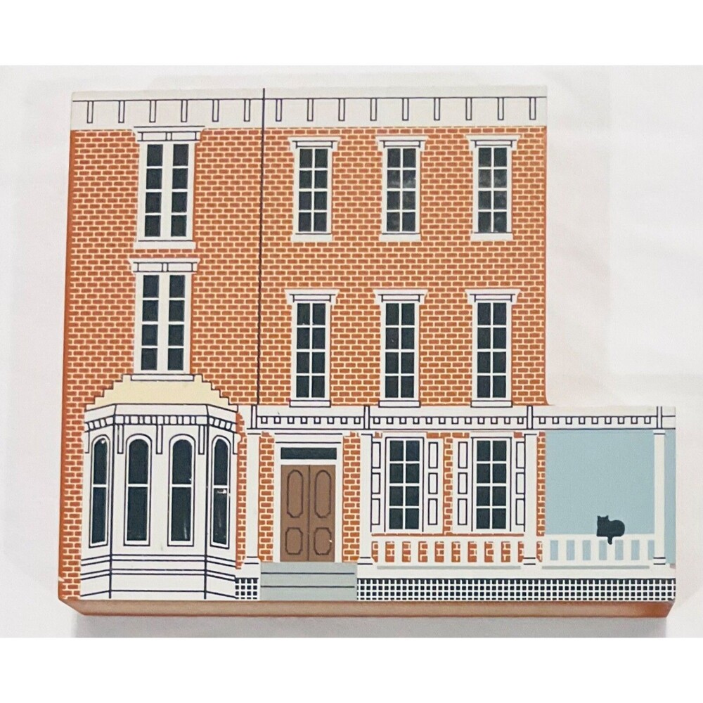 1995 The Cat's Meow Village Howe House circa 1880 Dover, Delaware Faline '95